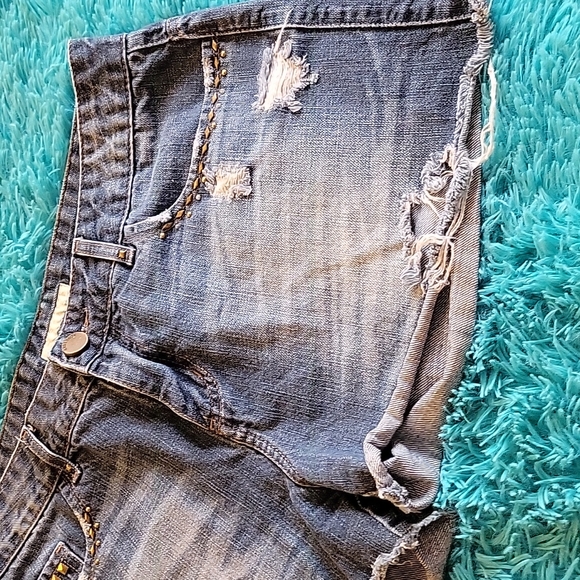 Bobstore Brazilian Denim Shorts with Rivets Size US8 - Picture 3 of 7